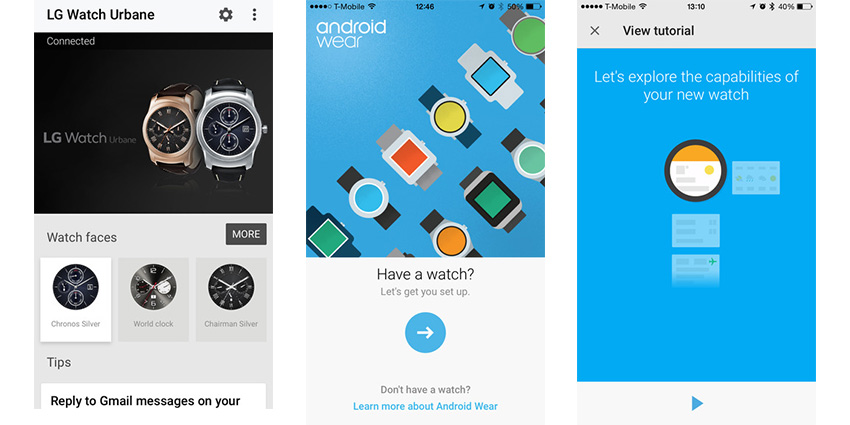Android Wear Sur iOS