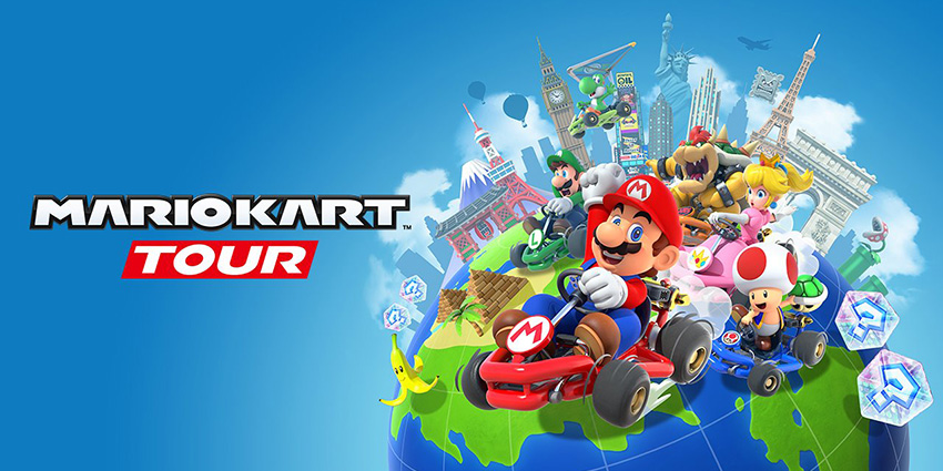 Application Mario Kart Tour.