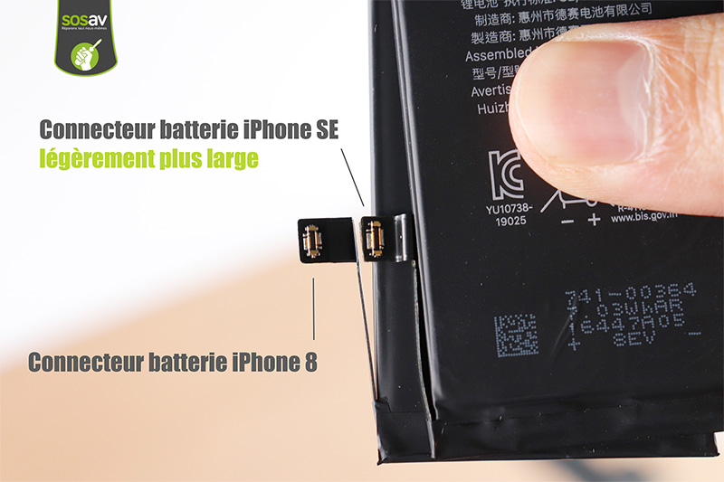 Chassis Complet iPhone SE 2020 Blanc - Connecteur de Charge + Batterie  (Origine Demonté) Grade A