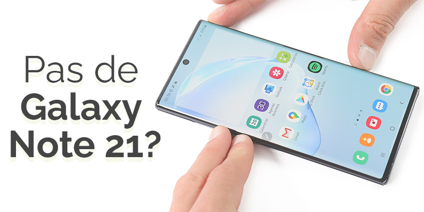 Samsung Galaxy Note 21 reporté