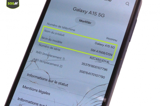 Guide photos remplacement batterie Galaxy A15 (Etape 1 - image 1)