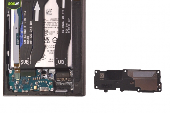 Guide photos remplacement connecteur de charge Galaxy S24 Ultra (Etape 6 - image 4)