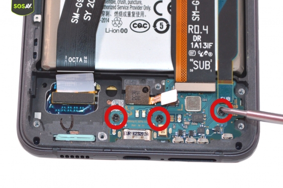 Guide photos remplacement connecteur de charge Galaxy S21 Fe (5G) (Etape 9 - image 1)