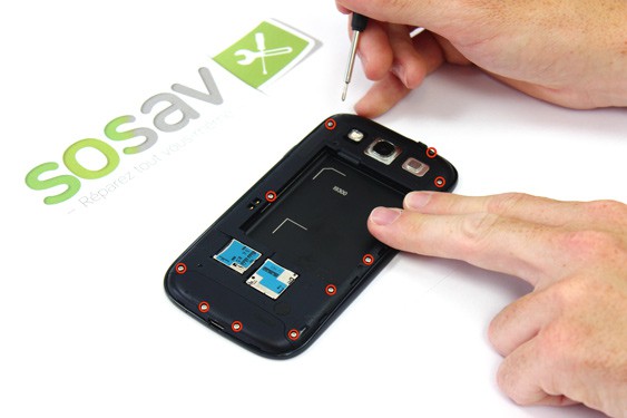 Lecteur de carte SIM et SD à souder pour Samsung Galaxy S5 / S3