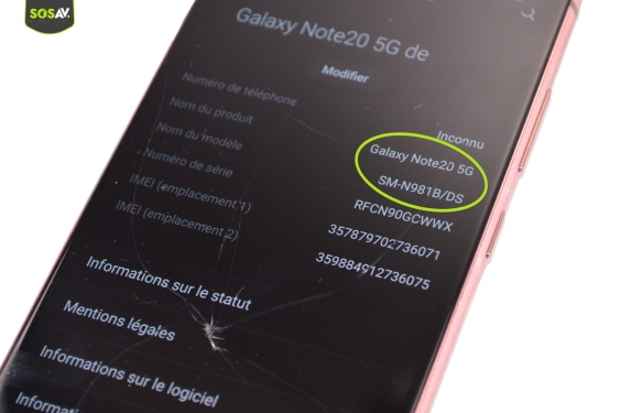 Guide photos remplacement batterie Galaxy Note 20 (Etape 1 - image 1)