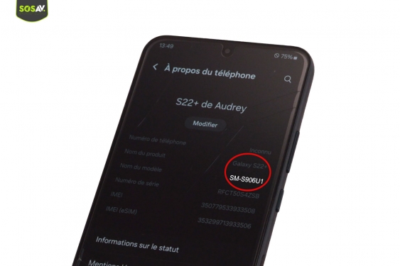 Guide photos remplacement batterie Galaxy S22+ (Etape 1 - image 1)