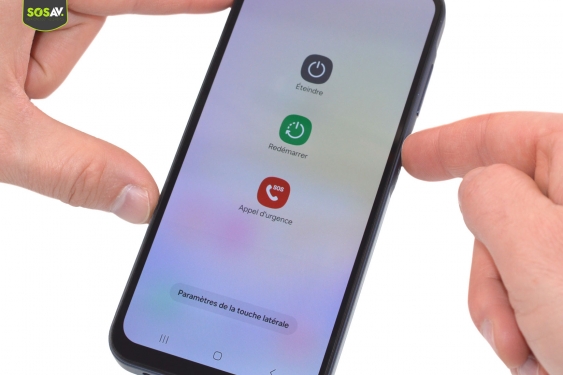 Guide photos remplacement batterie Galaxy A25 5G (Etape 1 - image 2)