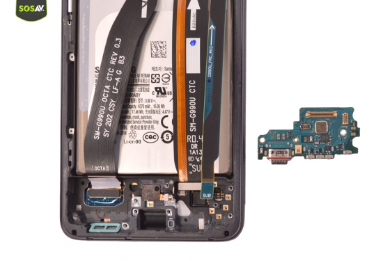 Guide photos remplacement connecteur de charge Galaxy S21 Fe (5G) (Etape 9 - image 3)