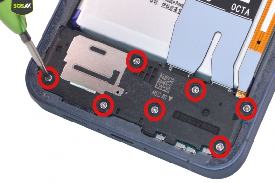 Guide photos remplacement connecteur de charge Galaxy A55 (Etape 5 - image 1)