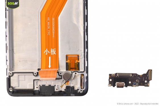 Guide photos remplacement nappe de liaison du connecteur de charge Redmi Note 10 Pro (4G) (Etape 9 - image 4)