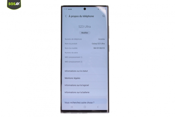 Guide photos remplacement bloc ecran Galaxy S23 Ultra (Etape 1 - image 1)