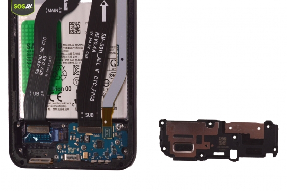 Guide photos remplacement connecteur de charge Galaxy S23 (Etape 8 - image 3)