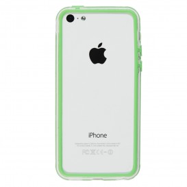 Bumper - Contour TPU vert et transparent iPhone 5C