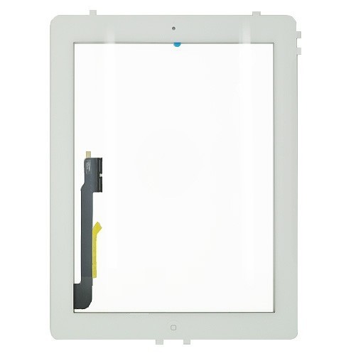 Vitre tactile blanche avec bouton home - iPad 3 Blanc - Photo 1