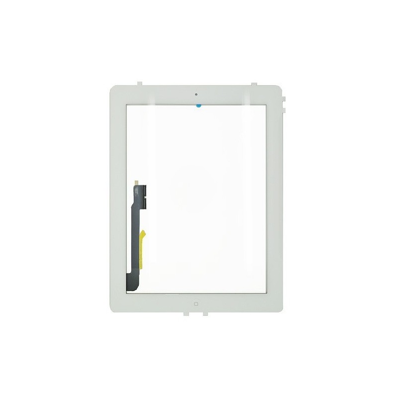 Vitre tactile blanche avec bouton home - iPad 3 Blanc - Photo 1