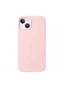 Coque en silicone iPhone 11 Pro intérieur en microfibres - Rose Pastel photo 1