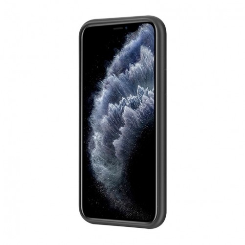 Coque en silicone iPhone XR avec intérieur en microfibres - Noire photo 3