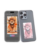 Coque photo grise personnalisable E-Ink pour iPhone 15 Pro_photo1