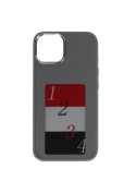 Coque photo grise foncée personnalisable E-Ink pour iPhone 14_photo1