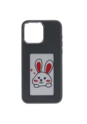 Coque photo noire personnalisable E-Ink pour iPhone 15_photo2