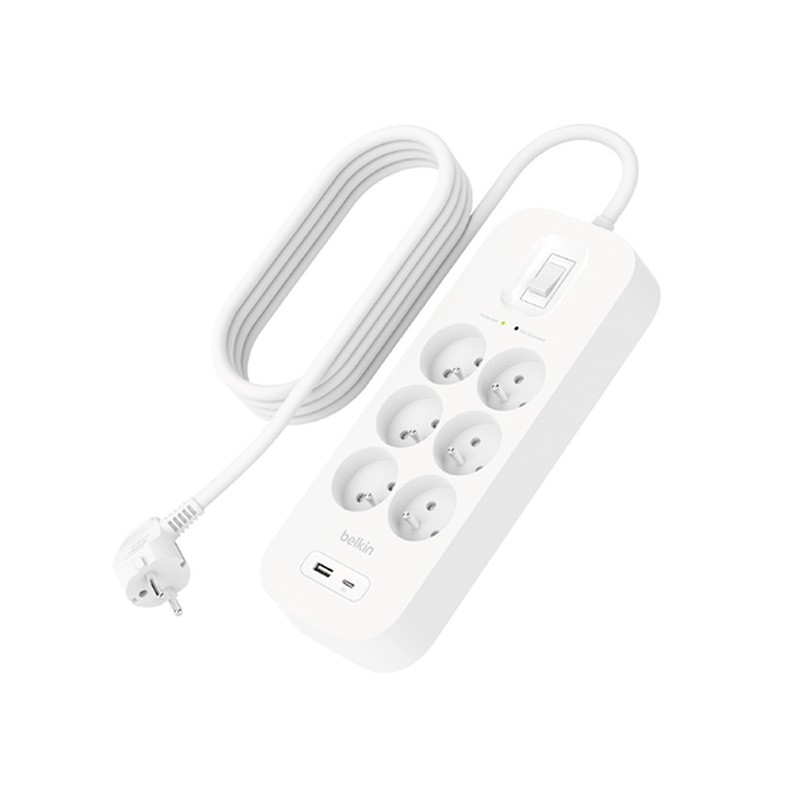 Multiprise 5 ports (USB A et C inclus) - BELKIN photo 1