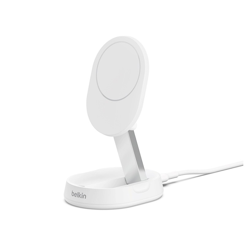 Station de charge sans fil pliable blanche (15W) - BELKIN photo 1