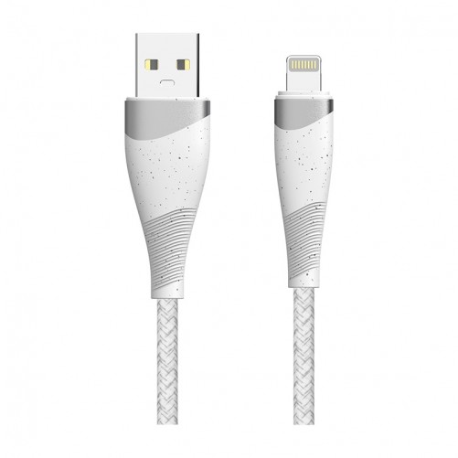 Câble USB C tressé Blanc - 1m photo 2