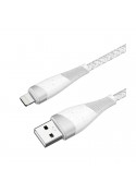 Câble USB C tressé Blanc - 1m photo 3