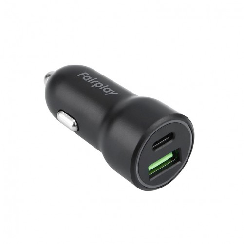 Chargeur allume-cigare (voiture) ports USB A et C photo 1