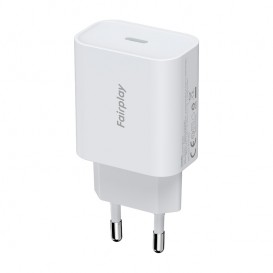 Chargeur secteur port USB-C Blanc photo 1