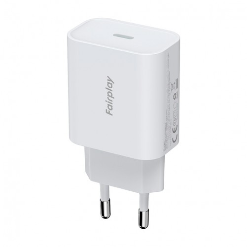 Chargeur secteur port USB-C Blanc photo 1