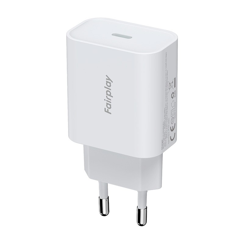 Chargeur secteur port USB-C Blanc photo 1