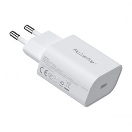 Chargeur secteur port USB-C Blanc photo 1