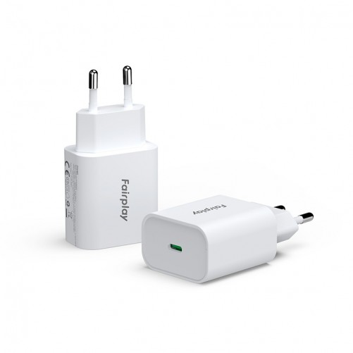 Chargeur secteur port USB-C Blanc photo 5