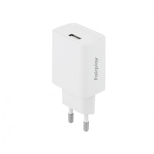 Chargeur secteur 12W - câble USB A (Blanc) photo 1