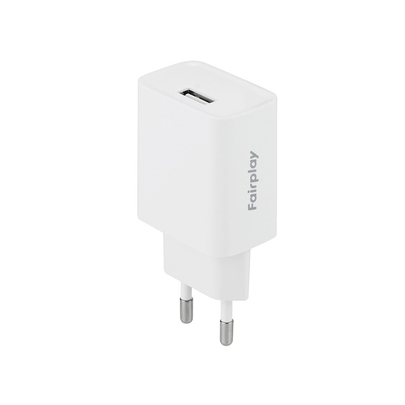 Chargeur secteur 12W - câble USB A (Blanc) photo 1