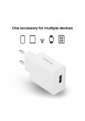 Chargeur secteur 12W - câble USB A (Blanc) photo 3