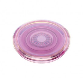 PopSockets Poignée téléphone - Pink Iridescent Translucent photo 1