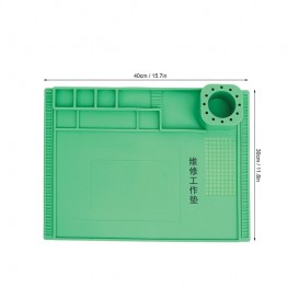 Tapis pour réparations silicone vert photo 1