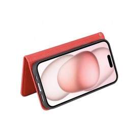 Etui portefeuille à clapet iPhone 7, 8, SE 2020, SE 2022, SE2023 - Rouge photo 1