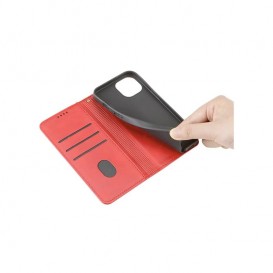 Etui portefeuille à clapet Galaxy A15 4G et 5G - Rouge photo 4