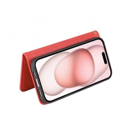 Etui portefeuille à clapet iPhone 12 et 12 Pro - Rouge photo 6