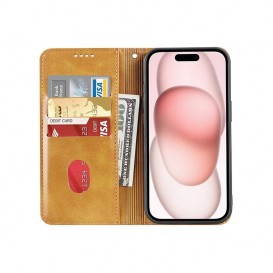 Etui portefeuille à clapet iPhone 7, 8, SE 2020, 2022, 2023 - Marron photo 7