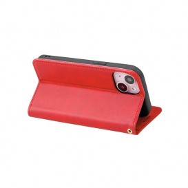 Etui portefeuille à clapet iPhone 7, 8, SE 2020, SE 2022, SE2023 - Rouge photo 3