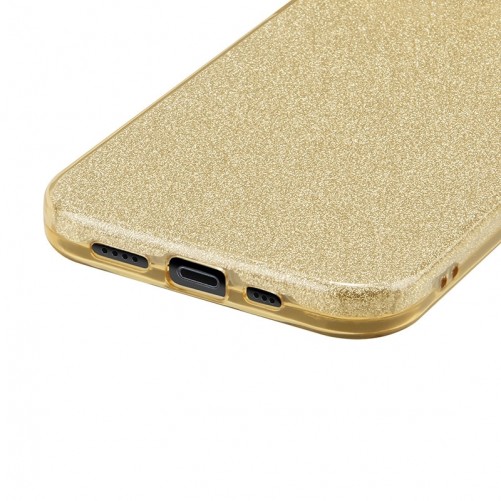 Coque strass iPhone X, iPhone XS - Or photo 3