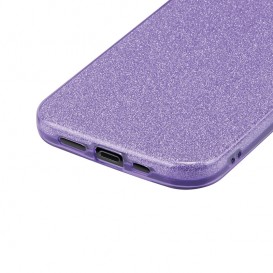 Coque strass iPhone X, iPhone XS - Violette photo 3