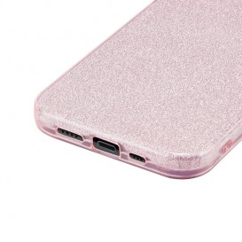 Coque strass iPhone X et iPhone XS - Rose photo 3