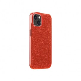 Coque strass iPhone X, iPhone XS - Rouge photo 1