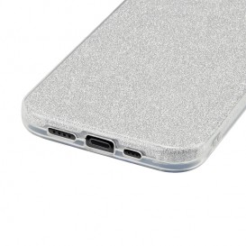 Coque strass iPhone X, iPhone XS - Argent photo 3