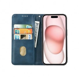 Etui portefeuille à clapet iPhone X, iPhone XS - Bleu photo 7